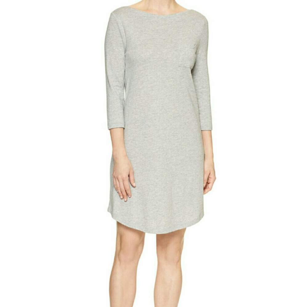 Gap Three-quarter sleeve boatneck dr